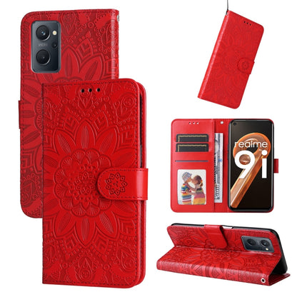 Embossed Sunflower Leather Phone Case, For OPPO Realme GT Neo3, For OPPO Realme 9i / A36 4G / A76 4G, For OPPO Reno7 4G / F21 Pro, For OPPO Reno7 Pro 5G