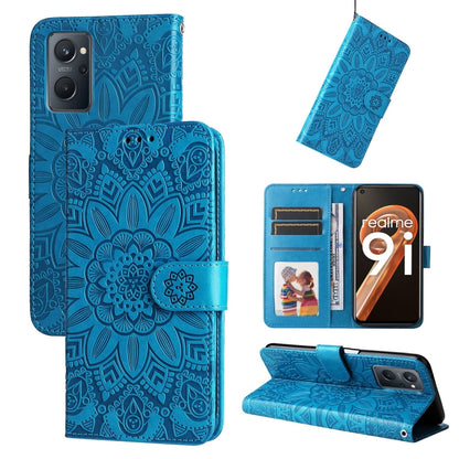Embossed Sunflower Leather Phone Case, For OPPO Realme GT Neo3, For OPPO Realme 9i / A36 4G / A76 4G, For OPPO Reno7 4G / F21 Pro, For OPPO Reno7 Pro 5G