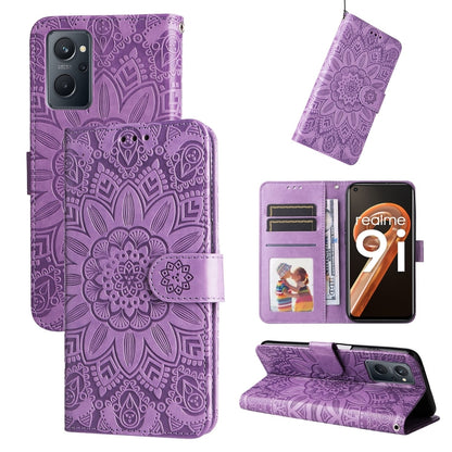 Embossed Sunflower Leather Phone Case, For OPPO Realme GT Neo3, For OPPO Realme 9i / A36 4G / A76 4G, For OPPO Reno7 4G / F21 Pro, For OPPO Reno7 Pro 5G