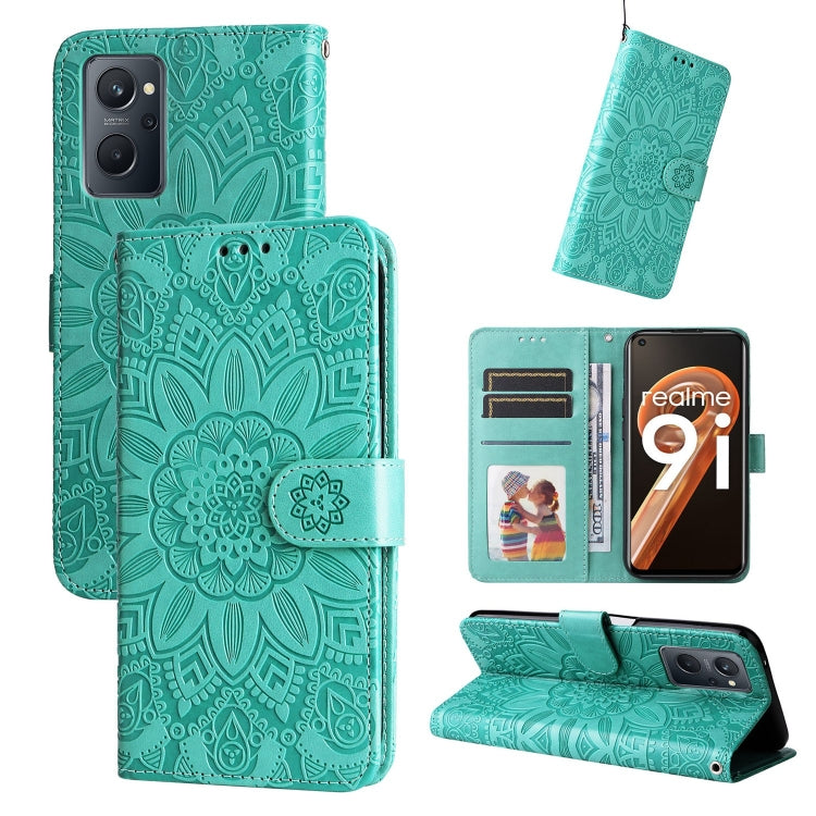 Embossed Sunflower Leather Phone Case, For OPPO Realme GT Neo3, For OPPO Realme 9i / A36 4G / A76 4G, For OPPO Reno7 4G / F21 Pro, For OPPO Reno7 Pro 5G