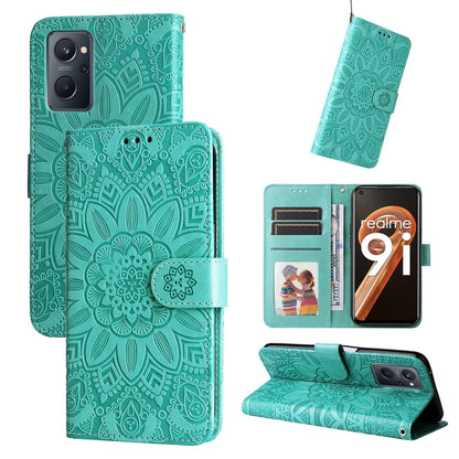 Embossed Sunflower Leather Phone Case, For OPPO Realme GT Neo3, For OPPO Realme 9i / A36 4G / A76 4G, For OPPO Reno7 4G / F21 Pro, For OPPO Reno7 Pro 5G