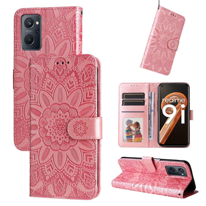 Embossed Sunflower Leather Phone Case, For OPPO Realme GT Neo3, For OPPO Realme 9i / A36 4G / A76 4G, For OPPO Reno7 4G / F21 Pro, For OPPO Reno7 Pro 5G