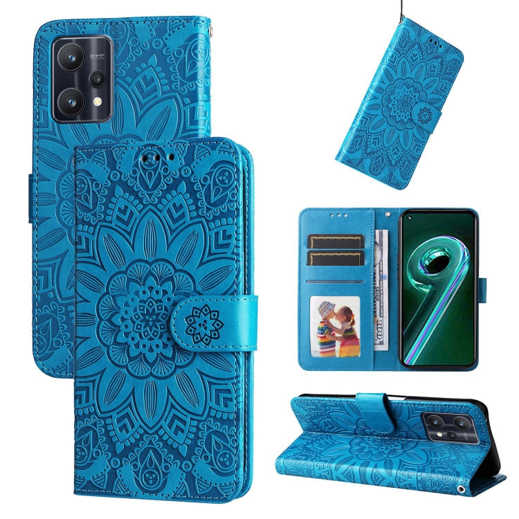 Embossed Sunflower Leather Phone Case, For OPPO Reno7 SE, For OPPO Reno7 Z / OnePlus Nord N20 5G, For OPPO Realme 9 Pro+