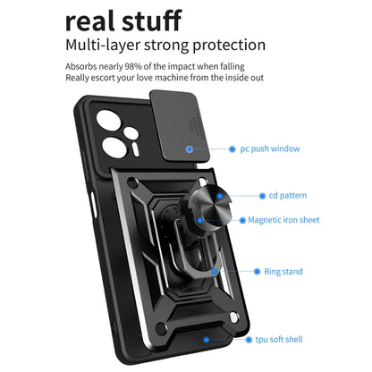 Sliding Camera Design TPU + PC Phone Case, For Xiaomi Poco X4 GT, For Xiaomi 12 Lite
