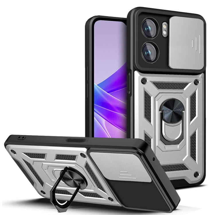 Sliding Camera Design TPU + PC Phone Case, For Honor X8, For Honor X9 5G/X9 4G, For OPPO A77/A57