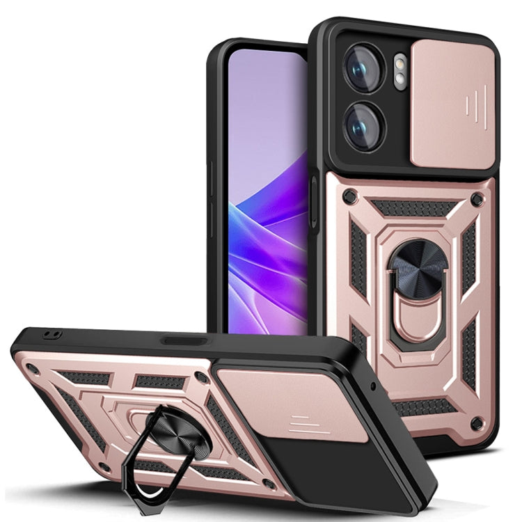 Sliding Camera Design TPU + PC Phone Case, For Honor X8, For Honor X9 5G/X9 4G, For OPPO A77/A57