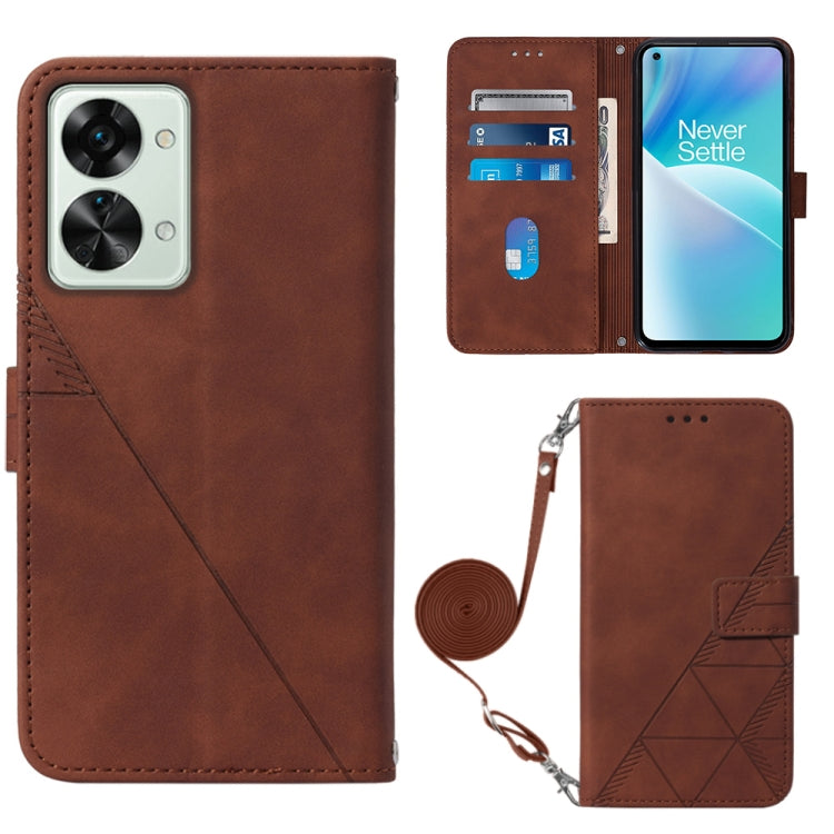 Crossbody 3D Embossed Flip Leather Phone Case, For OPPO Reno8, For OPPO Reno8 Pro, For OPPO Reno8 Pro+, For OnePlus Nord 2T