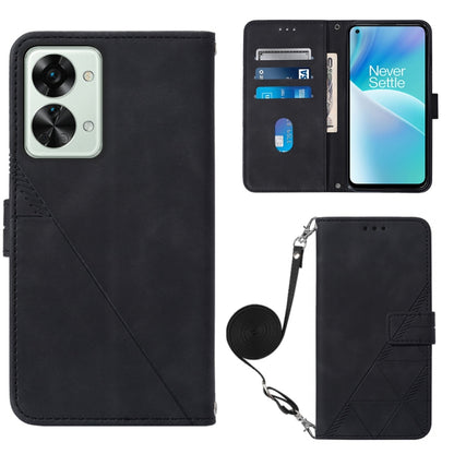 Crossbody 3D Embossed Flip Leather Phone Case, For OPPO Reno8, For OPPO Reno8 Pro, For OPPO Reno8 Pro+, For OnePlus Nord 2T