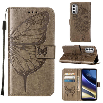 Embossed Butterfly Flip Leather Phone Case, For Motorola Moto G42, For Motorola Moto G52j 5G, For OPPO K10 Pro 5G