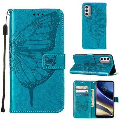 Embossed Butterfly Flip Leather Phone Case, For Motorola Moto G42, For Motorola Moto G52j 5G, For OPPO K10 Pro 5G