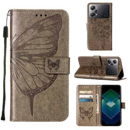 Embossed Butterfly Flip Leather Phone Case, For Motorola Moto G42, For Motorola Moto G52j 5G, For OPPO K10 Pro 5G