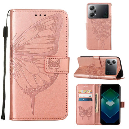 Embossed Butterfly Flip Leather Phone Case, For Motorola Moto G42, For Motorola Moto G52j 5G, For OPPO K10 Pro 5G