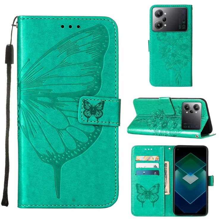 Embossed Butterfly Flip Leather Phone Case, For Motorola Moto G42, For Motorola Moto G52j 5G, For OPPO K10 Pro 5G