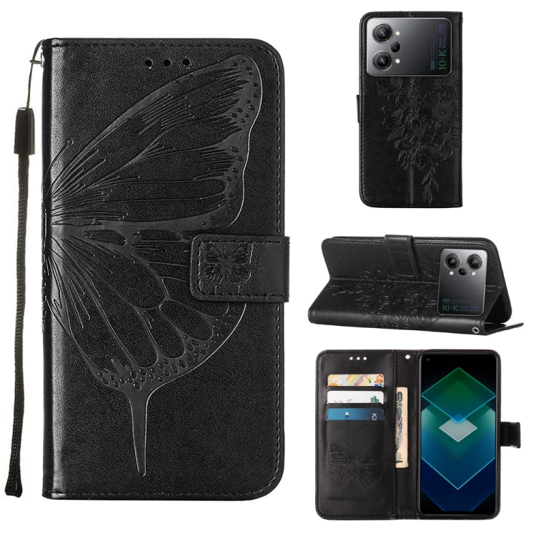 Embossed Butterfly Flip Leather Phone Case, For Motorola Moto G42, For Motorola Moto G52j 5G, For OPPO K10 Pro 5G