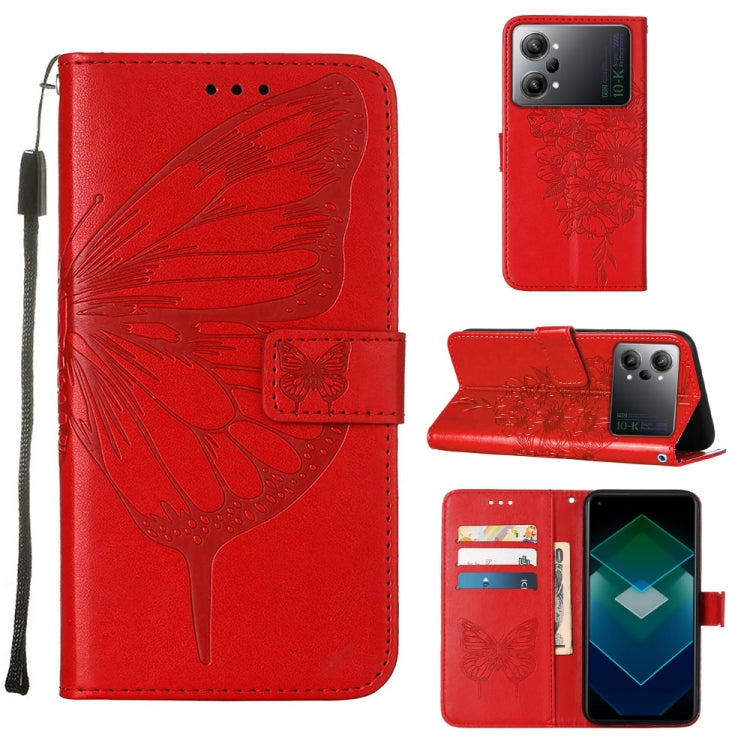 Embossed Butterfly Flip Leather Phone Case, For Motorola Moto G42, For Motorola Moto G52j 5G, For OPPO K10 Pro 5G