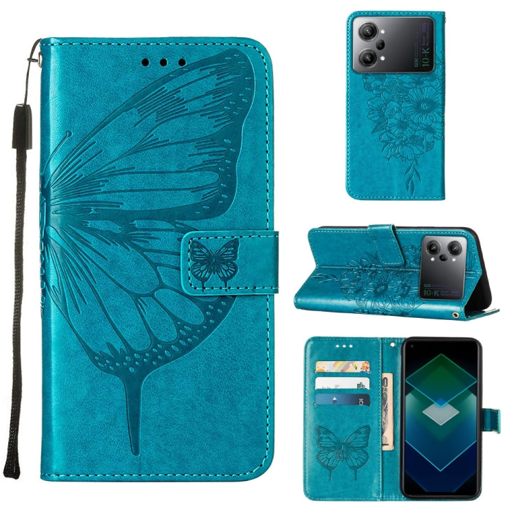 Embossed Butterfly Flip Leather Phone Case, For Motorola Moto G42, For Motorola Moto G52j 5G, For OPPO K10 Pro 5G