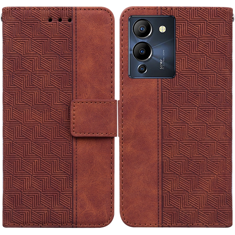 Geometric Embossed Leather Phone Case, For Infinix Note 12 G96/X670, For Tecno Camon 19, For Tecno Camon 19 Pro 5G, For Tecno Pova 3 LE7