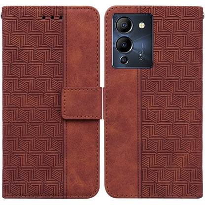 Geometric Embossed Leather Phone Case, For Infinix Note 12 G96/X670, For Tecno Camon 19, For Tecno Camon 19 Pro 5G, For Tecno Pova 3 LE7