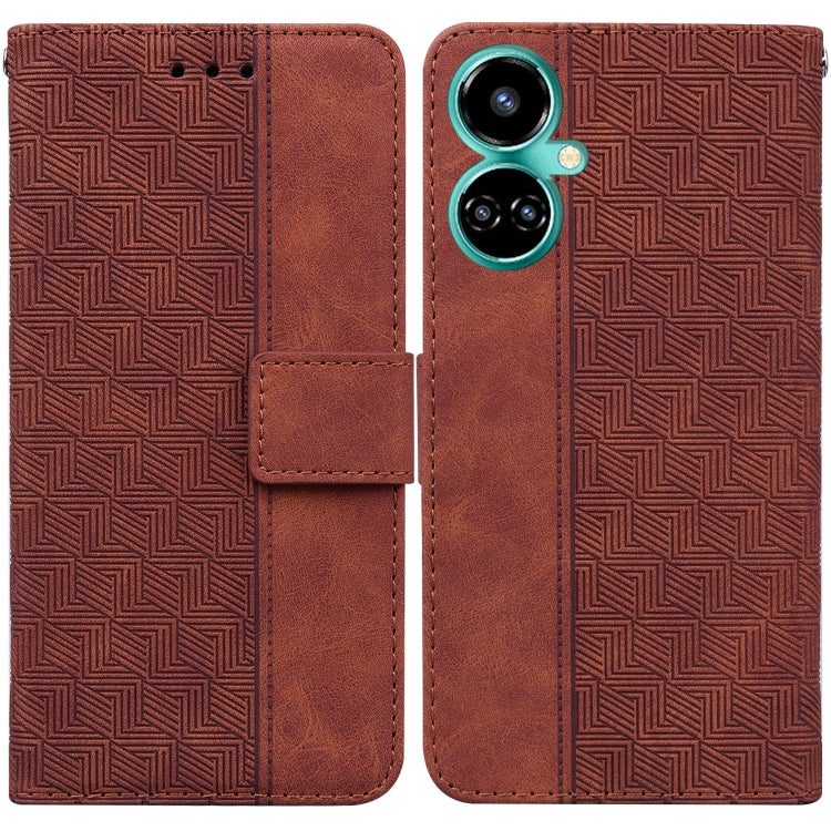 Geometric Embossed Leather Phone Case, For Infinix Note 12 G96/X670, For Tecno Camon 19, For Tecno Camon 19 Pro 5G, For Tecno Pova 3 LE7