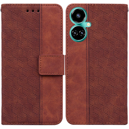 Geometric Embossed Leather Phone Case, For Infinix Note 12 G96/X670, For Tecno Camon 19, For Tecno Camon 19 Pro 5G, For Tecno Pova 3 LE7