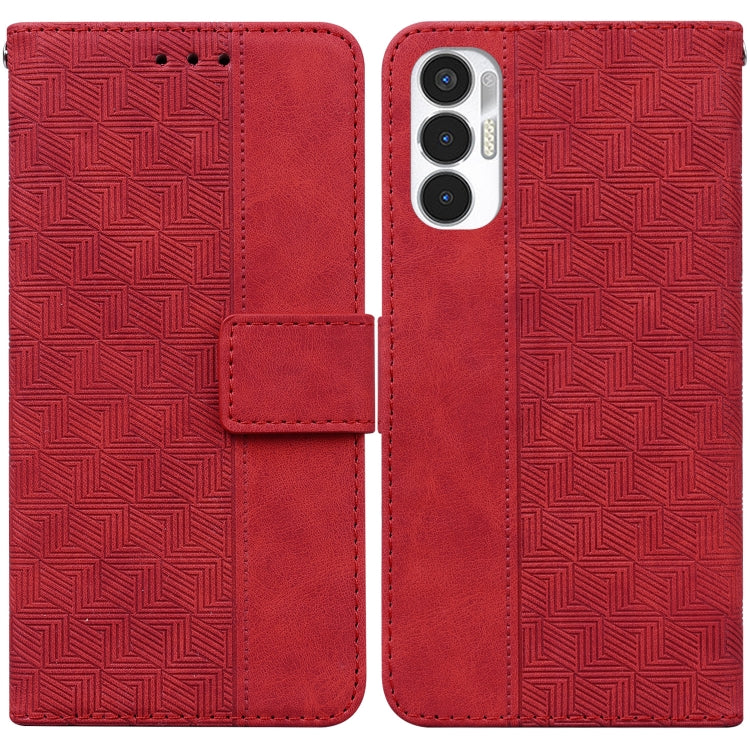 Geometric Embossed Leather Phone Case, For Infinix Note 12 G96/X670, For Tecno Camon 19, For Tecno Camon 19 Pro 5G, For Tecno Pova 3 LE7