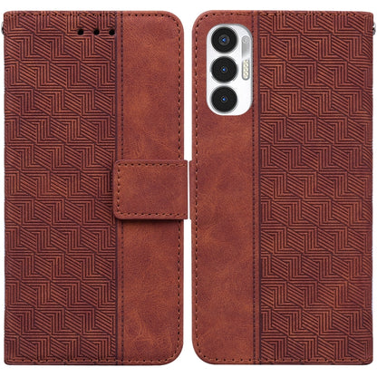 Geometric Embossed Leather Phone Case, For Infinix Note 12 G96/X670, For Tecno Camon 19, For Tecno Camon 19 Pro 5G, For Tecno Pova 3 LE7