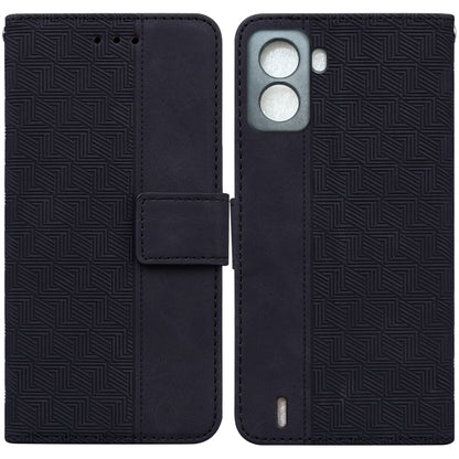 Geometric Embossed Leather Phone Case, For Tecno Spark 6 GO, For Motorola Moto G62 5G, For Tecno Pop 6 No Fingerprints, For OPPO A57 2022 4G