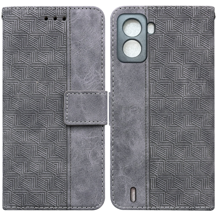 Geometric Embossed Leather Phone Case, For Tecno Spark 6 GO, For Motorola Moto G62 5G, For Tecno Pop 6 No Fingerprints, For OPPO A57 2022 4G