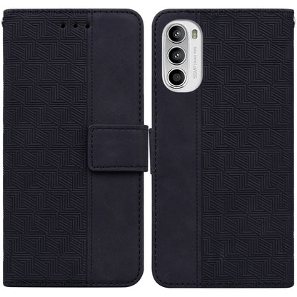 Geometric Embossed Leather Phone Case, For Tecno Spark 6 GO, For Motorola Moto G62 5G, For Tecno Pop 6 No Fingerprints, For OPPO A57 2022 4G