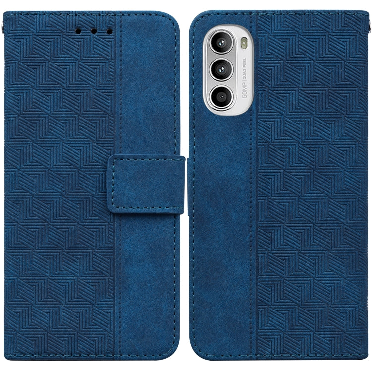 Geometric Embossed Leather Phone Case, For Tecno Spark 6 GO, For Motorola Moto G62 5G, For Tecno Pop 6 No Fingerprints, For OPPO A57 2022 4G