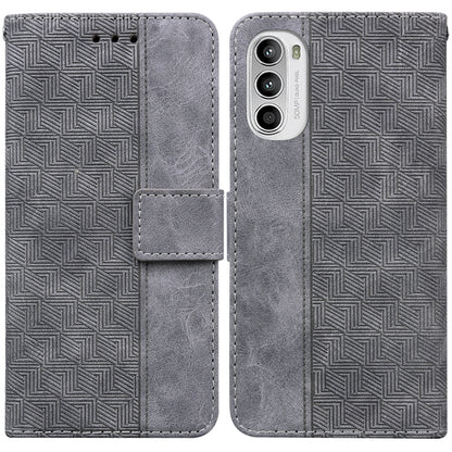 Geometric Embossed Leather Phone Case, For Tecno Spark 6 GO, For Motorola Moto G62 5G, For Tecno Pop 6 No Fingerprints, For OPPO A57 2022 4G
