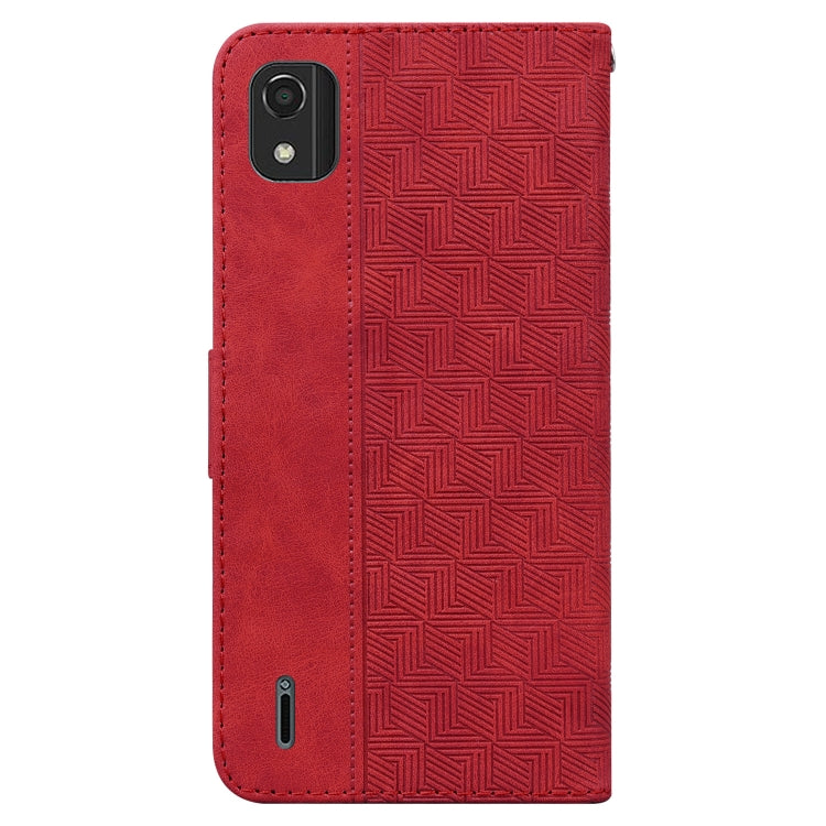 Geometric Embossed Leather Phone Case, For Nokia C2 2nd Edition, For Nokia C21, For Nokia G11 Plus