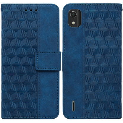 Geometric Embossed Leather Phone Case, For Nokia C2 2nd Edition, For Nokia C21, For Nokia G11 Plus