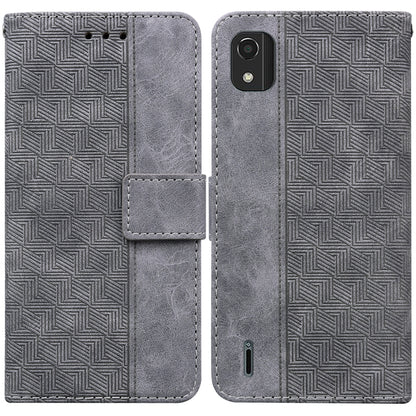 Geometric Embossed Leather Phone Case, For Nokia C2 2nd Edition, For Nokia C21, For Nokia G11 Plus