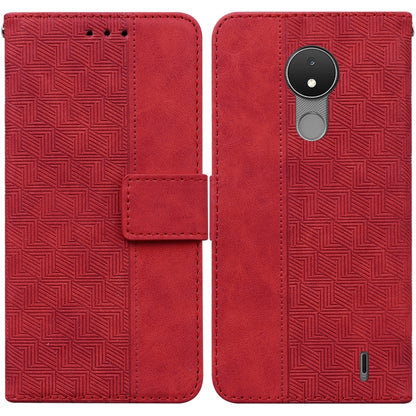 Geometric Embossed Leather Phone Case, For Nokia C2 2nd Edition, For Nokia C21, For Nokia G11 Plus