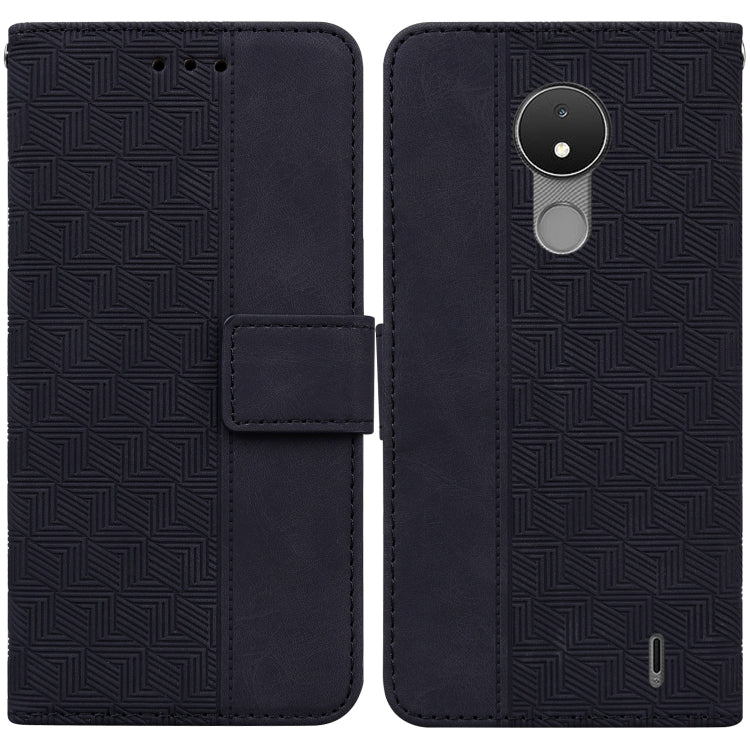 Geometric Embossed Leather Phone Case, For Nokia C2 2nd Edition, For Nokia C21, For Nokia G11 Plus