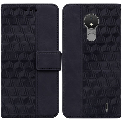 Geometric Embossed Leather Phone Case, For Nokia C2 2nd Edition, For Nokia C21, For Nokia G11 Plus