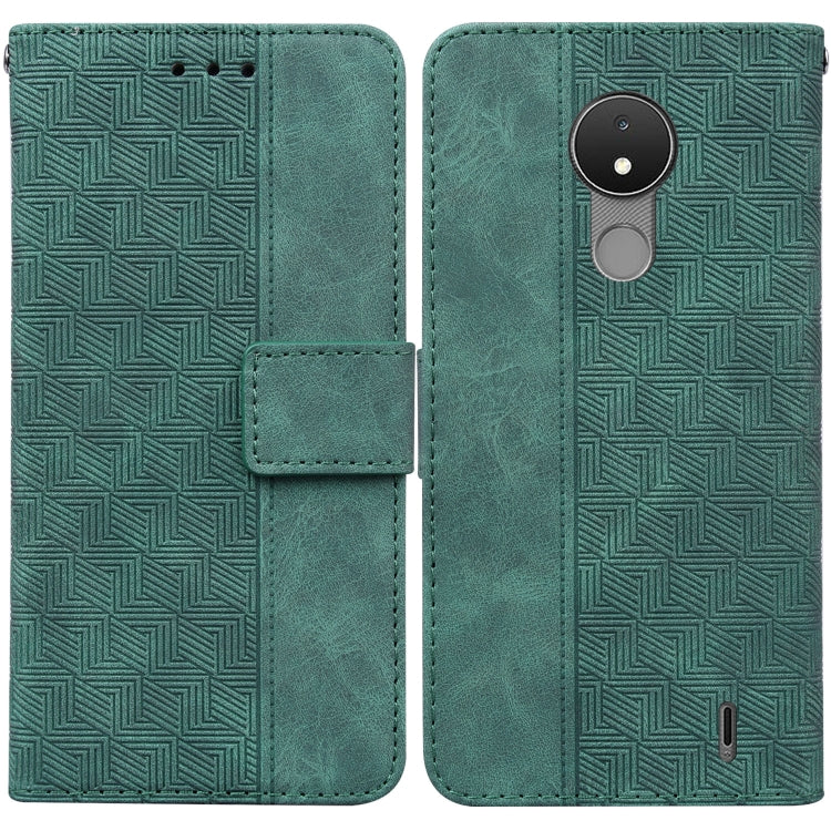 Geometric Embossed Leather Phone Case, For Nokia C2 2nd Edition, For Nokia C21, For Nokia G11 Plus