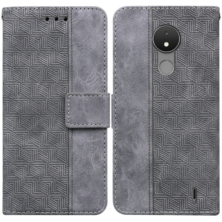 Geometric Embossed Leather Phone Case, For Nokia C2 2nd Edition, For Nokia C21, For Nokia G11 Plus