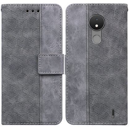 Geometric Embossed Leather Phone Case, For Nokia C2 2nd Edition, For Nokia C21, For Nokia G11 Plus