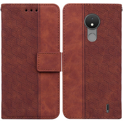 Geometric Embossed Leather Phone Case, For Nokia C2 2nd Edition, For Nokia C21, For Nokia G11 Plus