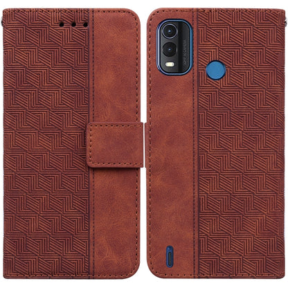 Geometric Embossed Leather Phone Case, For Nokia C2 2nd Edition, For Nokia C21, For Nokia G11 Plus