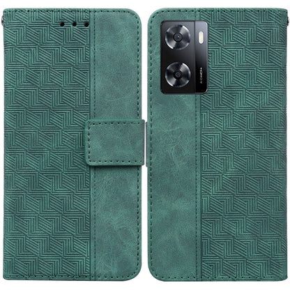 Geometric Embossed Leather Phone Case, For Tecno Spark 6 GO, For Motorola Moto G62 5G, For Tecno Pop 6 No Fingerprints, For OPPO A57 2022 4G