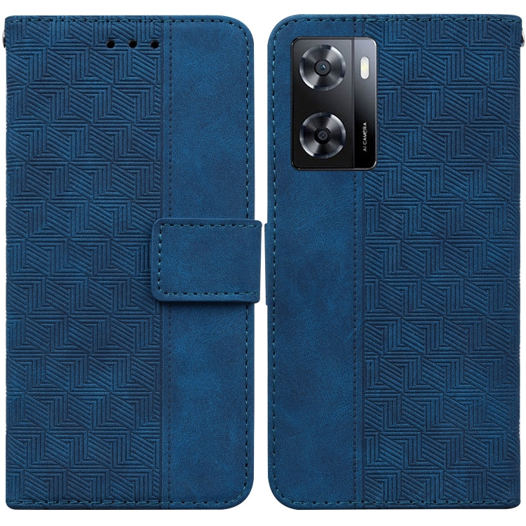 Geometric Embossed Leather Phone Case, For Tecno Spark 6 GO, For Motorola Moto G62 5G, For Tecno Pop 6 No Fingerprints, For OPPO A57 2022 4G