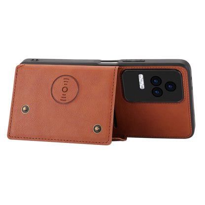 Double Buckle Card Slots Magnetic Phone Case, For Xiaomi Redmi K50 Pro, For Xiaomi Redmi K50 Gaming, For Xiaomi Redmi Note 11T Pro, For Honor 70