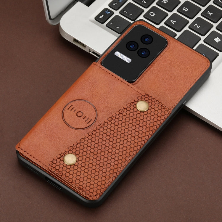 Double Buckle Card Slots Magnetic Phone Case, For Xiaomi Redmi K50 Pro, For Xiaomi Redmi K50 Gaming, For Xiaomi Redmi Note 11T Pro, For Honor 70