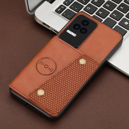 Double Buckle Card Slots Magnetic Phone Case, For Xiaomi Redmi K50 Pro, For Xiaomi Redmi K50 Gaming, For Xiaomi Redmi Note 11T Pro, For Honor 70