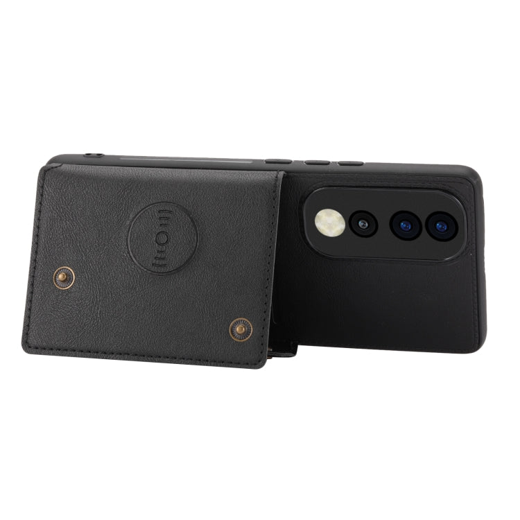Double Buckle Card Slots Magnetic Phone Case, For Honor 70 Pro, For Samsung Galaxy A03 Core
