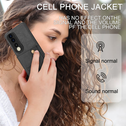 Double Buckle Card Slots Magnetic Phone Case, For Honor 70 Pro, For Samsung Galaxy A03 Core