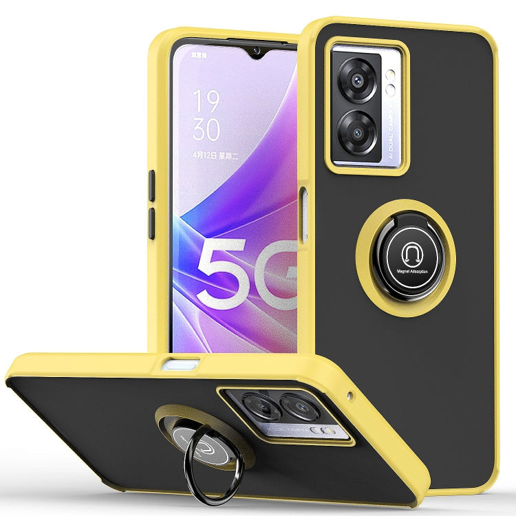 Q Shadow 1 Series TPU + PC Phone Case with Ring Holder, For OPPO A57 5G, For OPPO A74 4G, For OPPO Reno8 Pro+